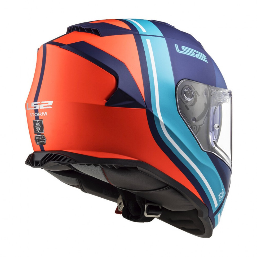 Мотошлем LS2 FF800 Storm Slant Matt Blue Fl.Orange