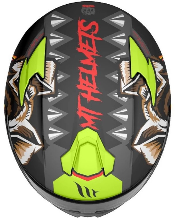 Мотошлем MT Helmets Targo Crazydog Yellow
