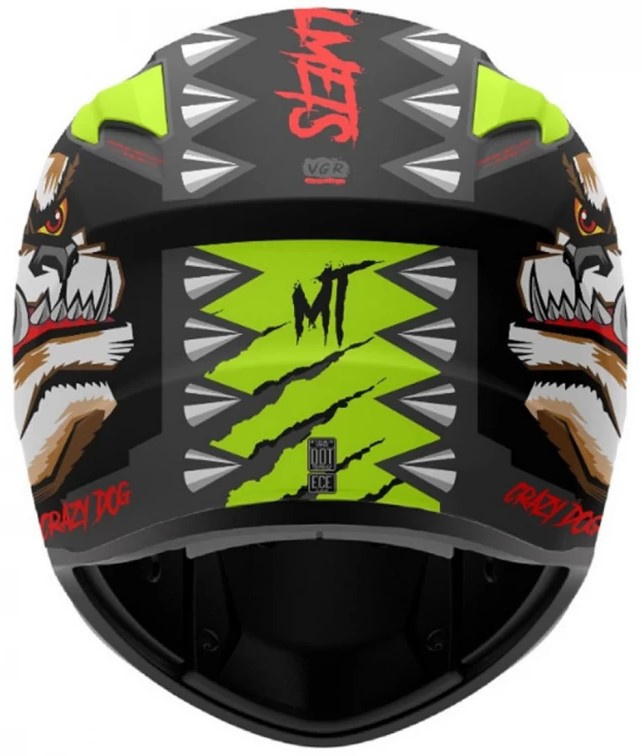 Мотошлем MT Helmets Targo Crazydog Yellow