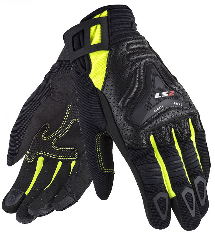 Моторукавички жіночі LS2 All Terrain Lady Gloves Black/H-V Yellow