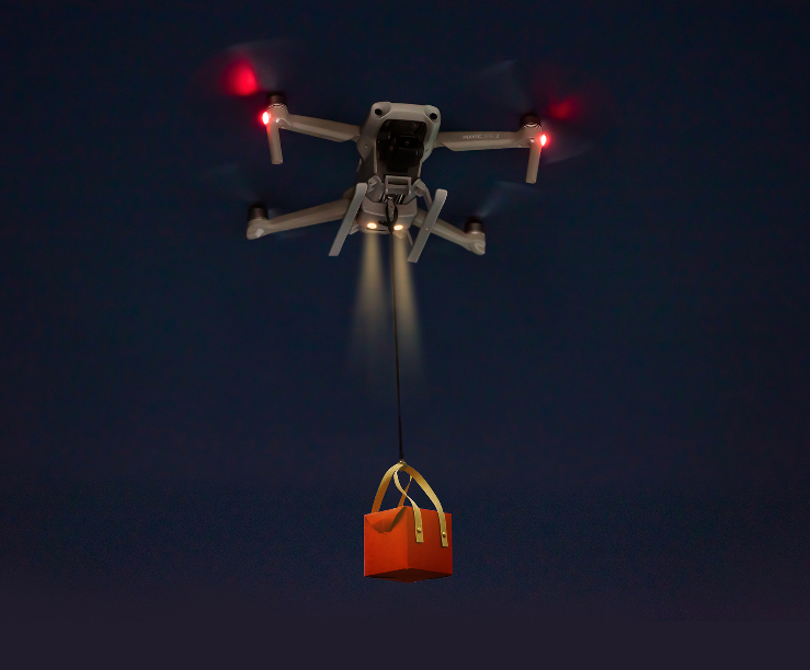 Система сброса груза MSCAM для квадрокоптера DJI Mavic 3