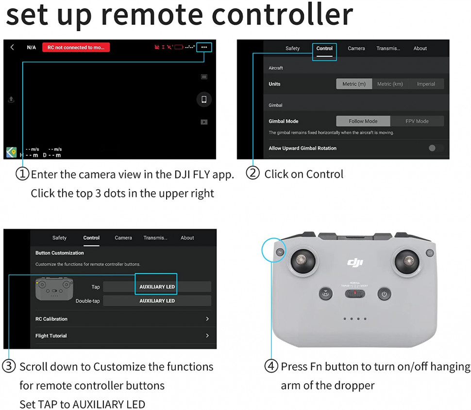 Система сброса груза MSCAM для квадрокоптера DJI Mavic 3