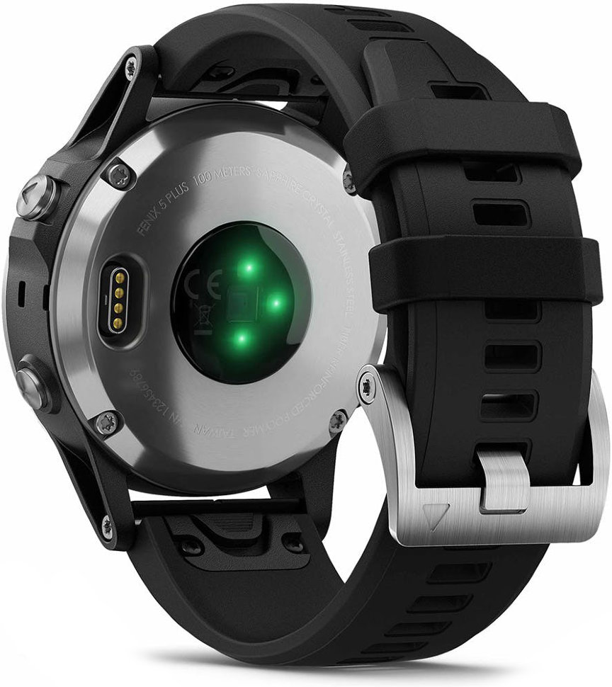 Спортивные часы Garmin Fenix 5 Plus Silver with Black Band (010-01988-11)