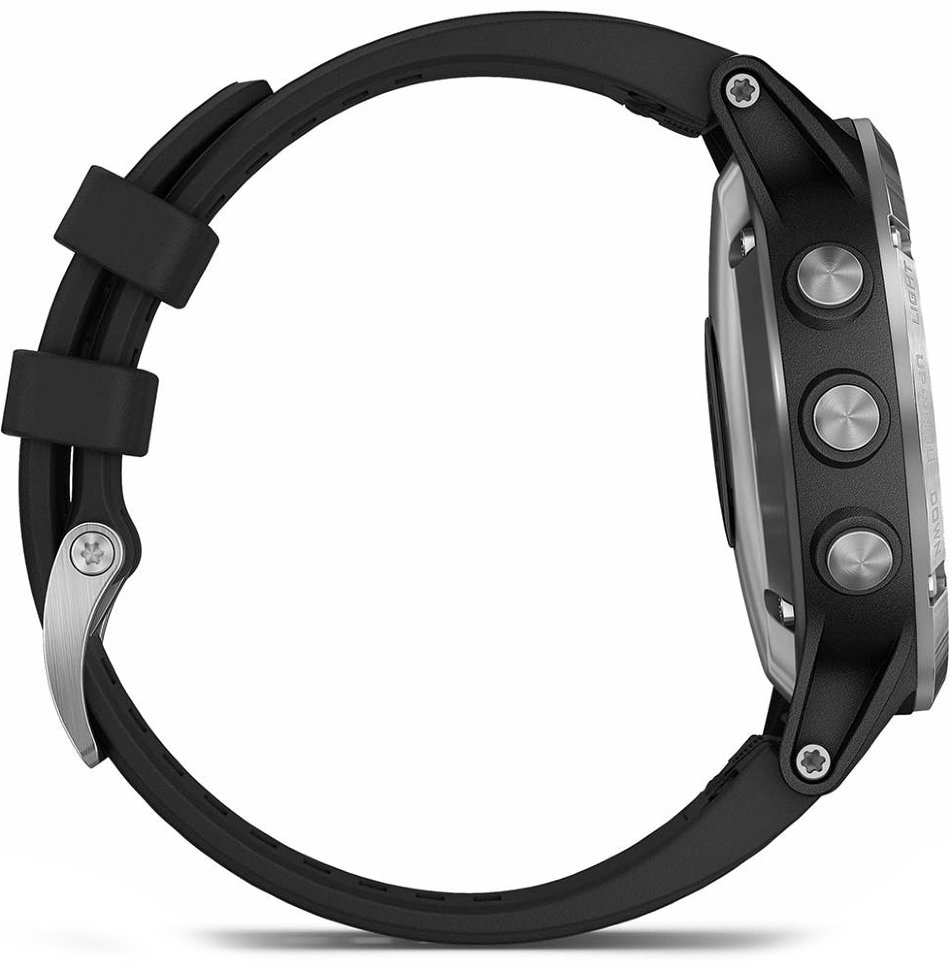 Спортивные часы Garmin Fenix 5 Plus Silver with Black Band (010-01988-11)