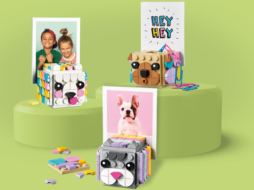 Конструктор Lego Dots: подставки для фото «Животные» (41904)