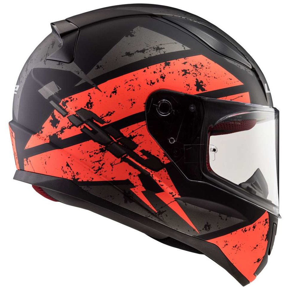 Мотошлем LS2 FF353 Rapid Deadbolt Matt Black/Orange