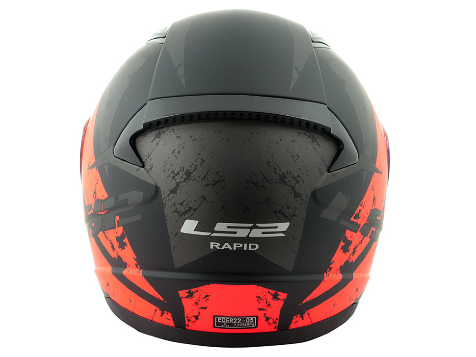 Мотошлем LS2 FF353 Rapid Deadbolt Matt Black/Orange