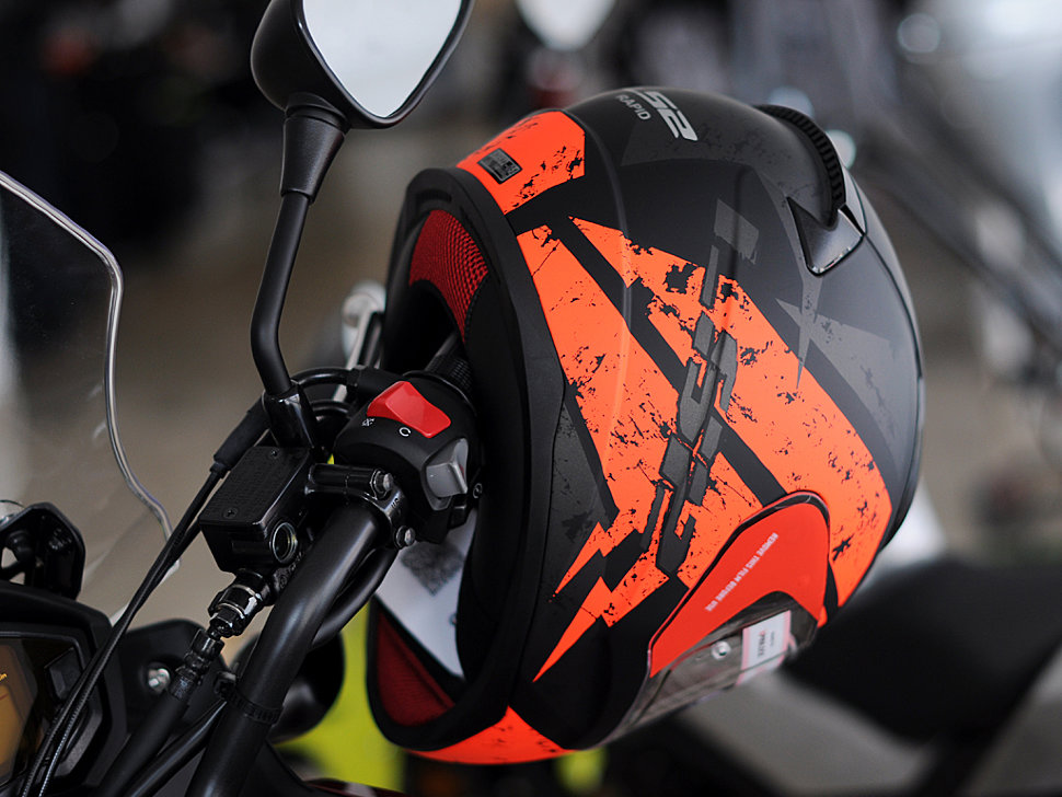 Мотошлем LS2 FF353 Rapid Deadbolt Matt Black/Orange