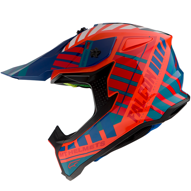 Мотошлем MT Helmets Falcon Energy Orange/Blue/White