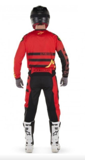 Мотоштаны Alpinestars Racer Braap Red/Black/Yell Fluo