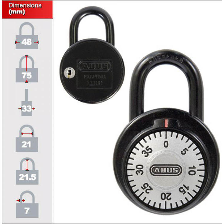 Мотозамок навесной ABUS 78/50 (351600)