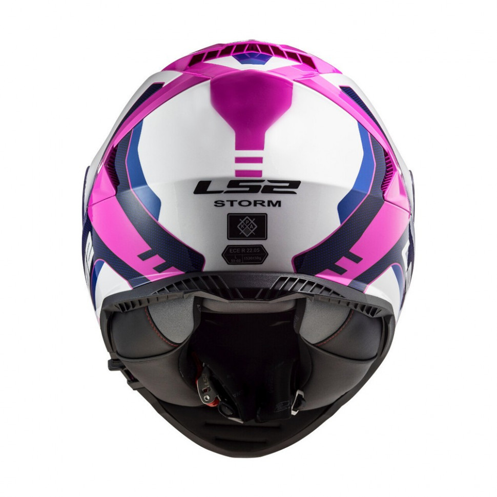Мотошлем LS2 FF800 Storm Techy Gloss White Pink