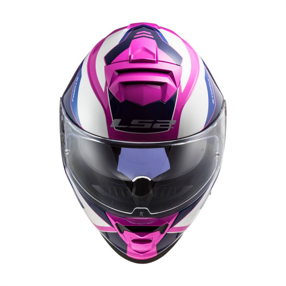 Мотошлем LS2 FF800 Storm Techy Gloss White Pink