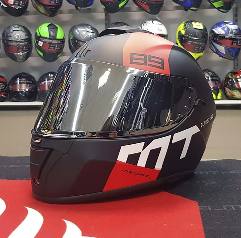 Мотошлем MT Helmets Blade 2 SV 89 Black/Red