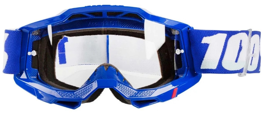Мото очки 100% Accuri 2 OTG Goggle Blue Clear Lens (50224-101-02)