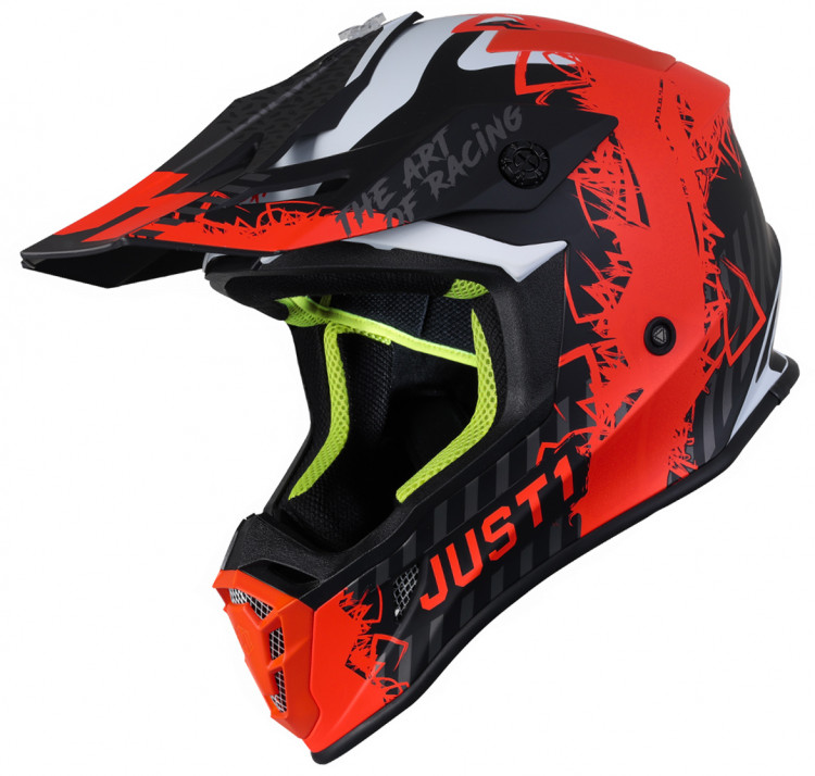 Мотошолом Just1 J38 Mask Fluo Orange/Titanium Black Matt купити