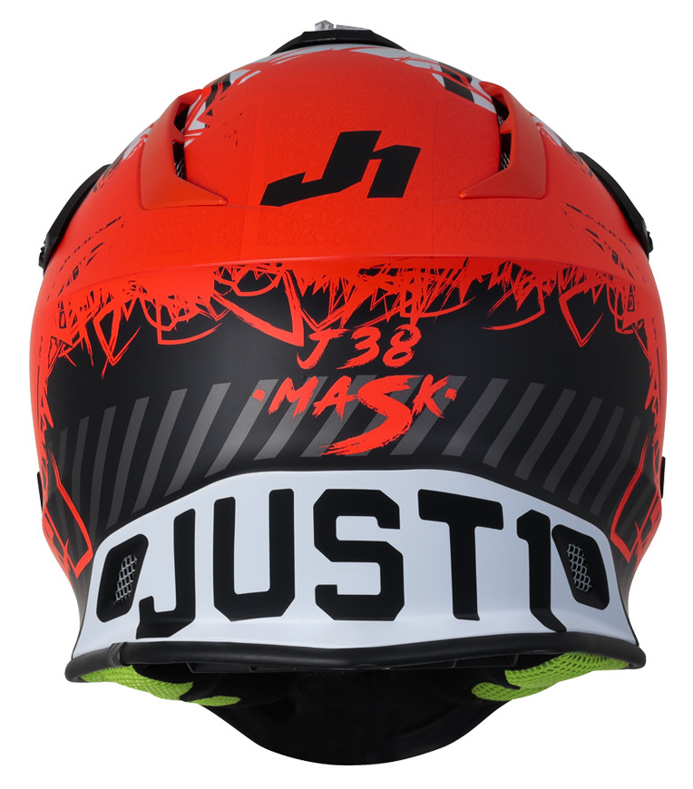 Мотошолом Just1 J38 Mask Fluo Orange/Titanium Black Matt