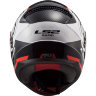 Мотошлем LS2 FF353 Rapid Ghost White /Black /Red