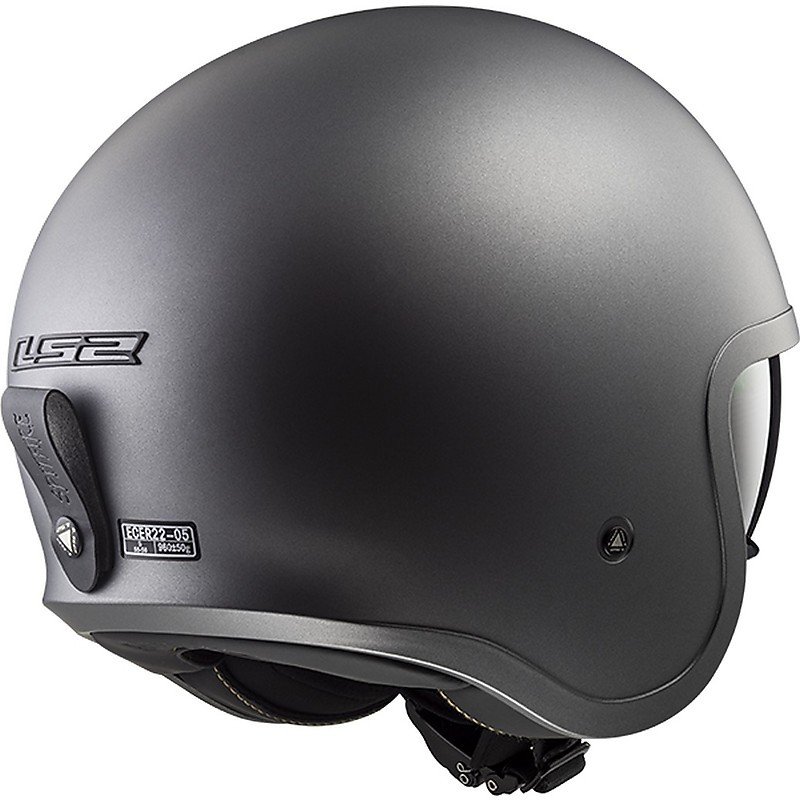 Мотошлем LS2 OF599 Spitfire Single Mono Matt Titanium