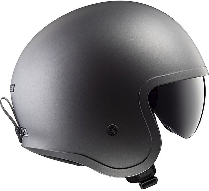 Мотошлем LS2 OF599 Spitfire Single Mono Matt Titanium