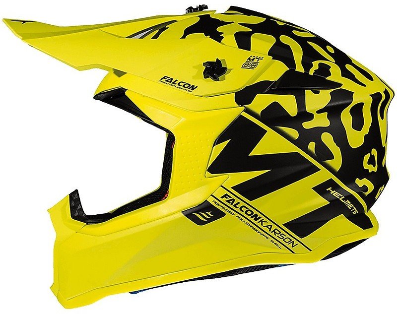 Мотошлем MT Helmets Falcon Karson Yellow/Black
