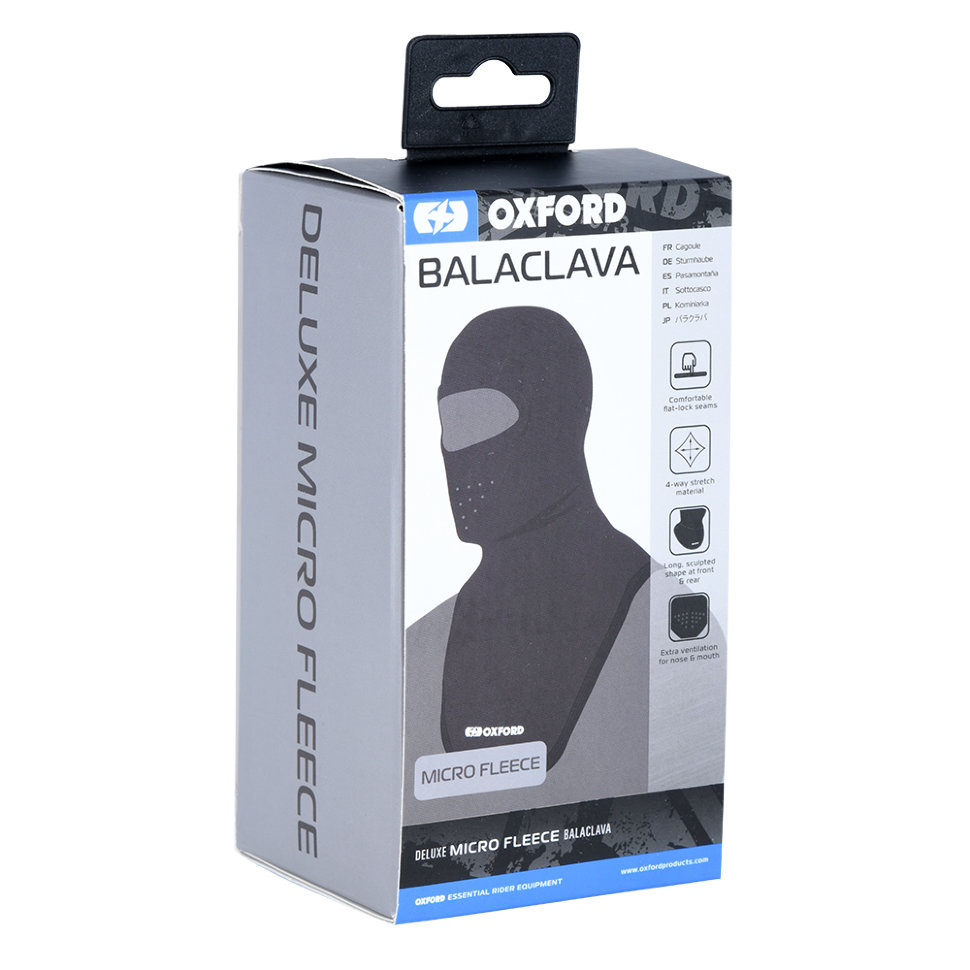 Подшлемник Oxford Deluxe Balaclava Micro Fleece Black (CA035)