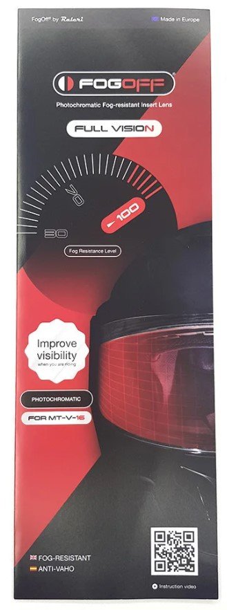 Фотохромная вставка визора Fogoff V-14 MT Helmets для шлема Targo/Blade 2/Revenge 2/Rapide (00-00249415)