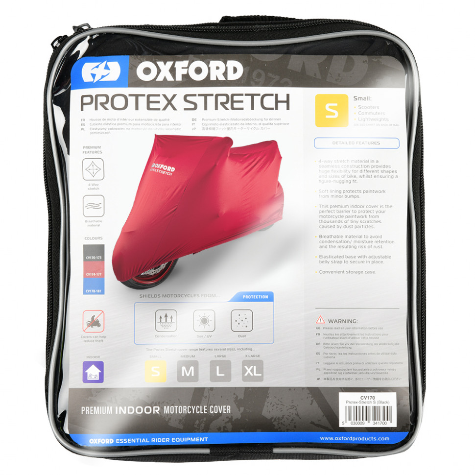 Моточехол Oxford Protex Stretch Indoor XL Red (CV177)