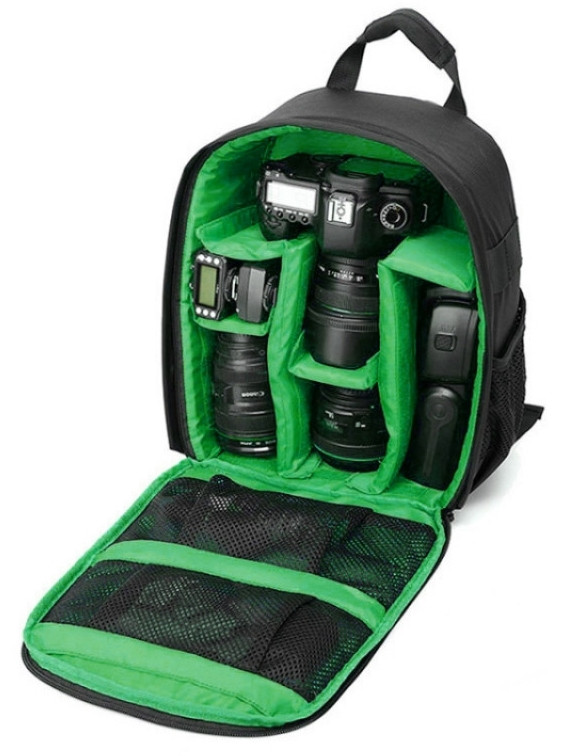 Рюкзак для фотоаппарата Indepman DCA-0066G Black/Green