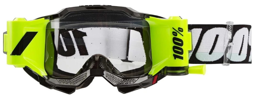 Мото очки 100% Accuri 2 Forecast Goggle Black Clear Lens Roll-Off (50221-901-01)