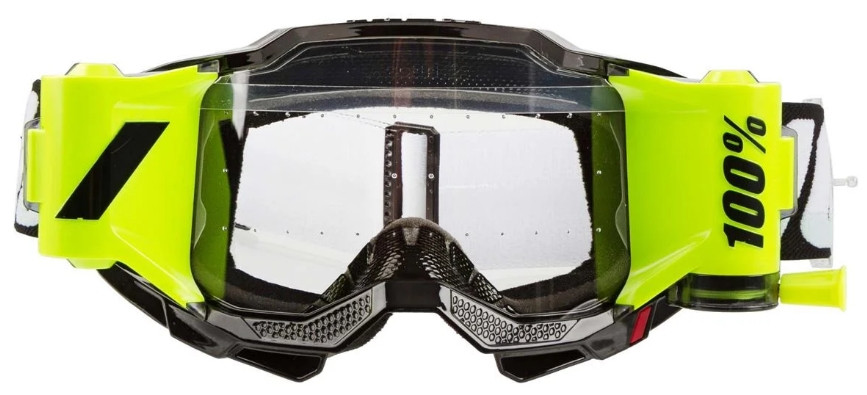 Мото очки 100% Accuri 2 Forecast Goggle Black Clear Lens Roll-Off (50221-901-01)