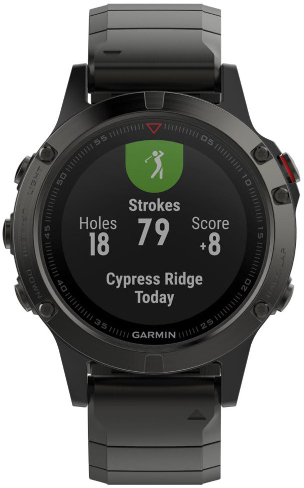 Спортивні годинник Garmin Fenix 5 Plus Sapphire Titanium with Titanium Band (010-01988-03)