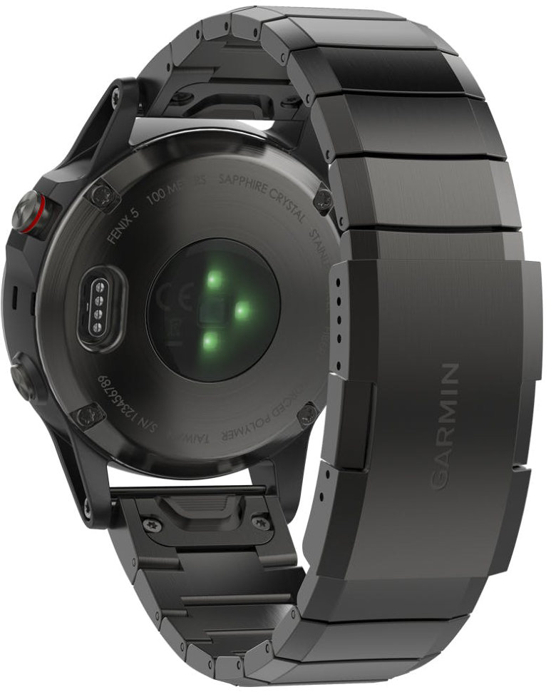 Спортивні годинник Garmin Fenix 5 Plus Sapphire Titanium with Titanium Band (010-01988-03)