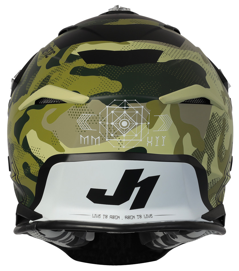 Мотошолом Just1 J39 Kinetic Camo Army Green/Black Matt