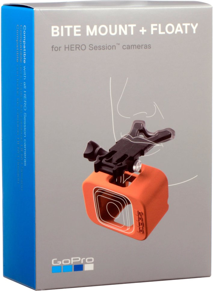 Кріплення для щелепи GoPro Bite Mount + Floaty for Hero Session (ASLSM-001)