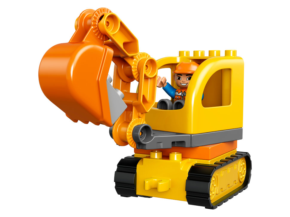 Конструктор Lego Duplo: грузовик и гусеничный экскаватор (10812)