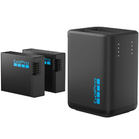 Двойное зарядное устройство GoPro Dual Battery Charger + Аккумулятор 2 шт для HERO 13 (AEDBD-201-EU)