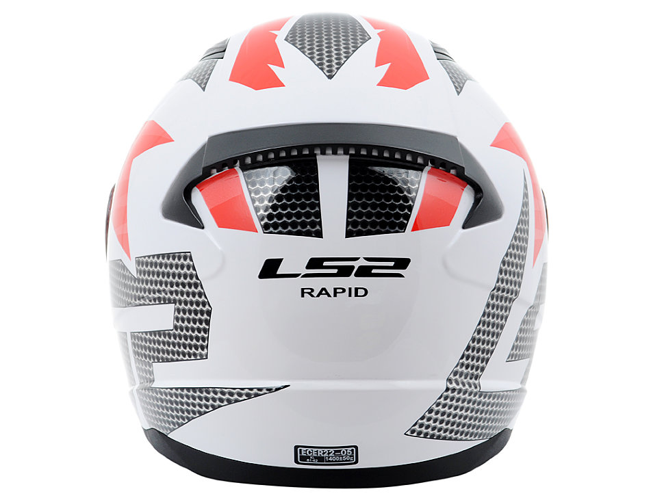 Мотошлем LS2 FF353 Rapid Grid White/Red