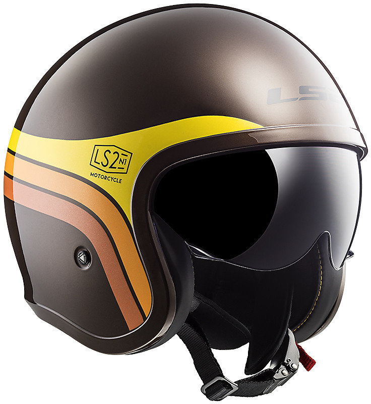 Мотошлем LS2 OF599 Spitfire Sunrise Brown