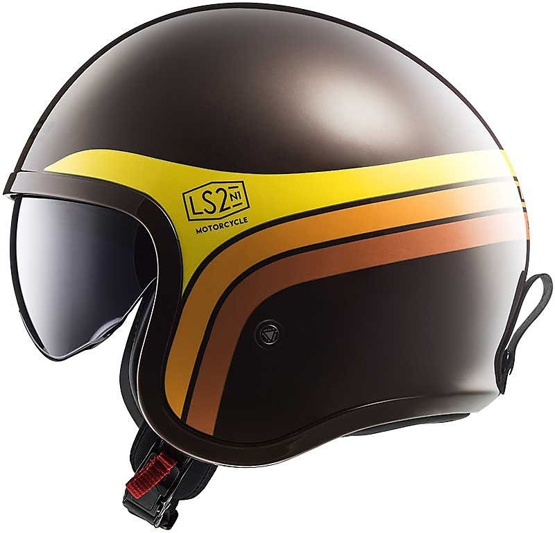 Мотошлем LS2 OF599 Spitfire Sunrise Brown