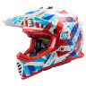 Мотошлем LS2 MX437 Fast Evo Funky Red /White