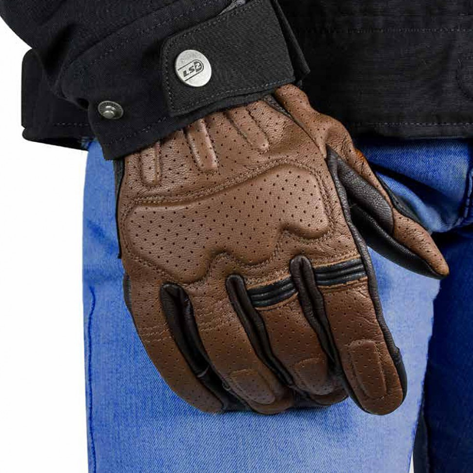 Мотоперчатки мужские LS2 Rust Man Gloves Brown Leather