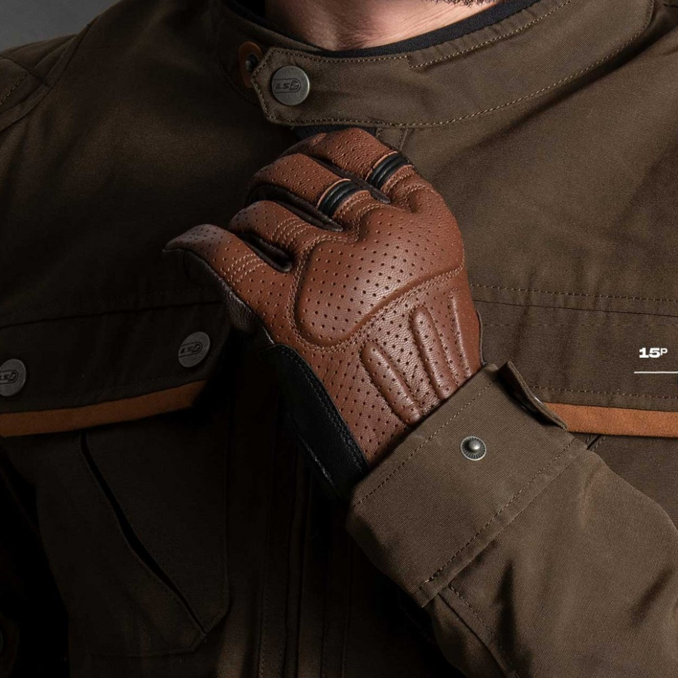 Мотоперчатки мужские LS2 Rust Man Gloves Brown Leather