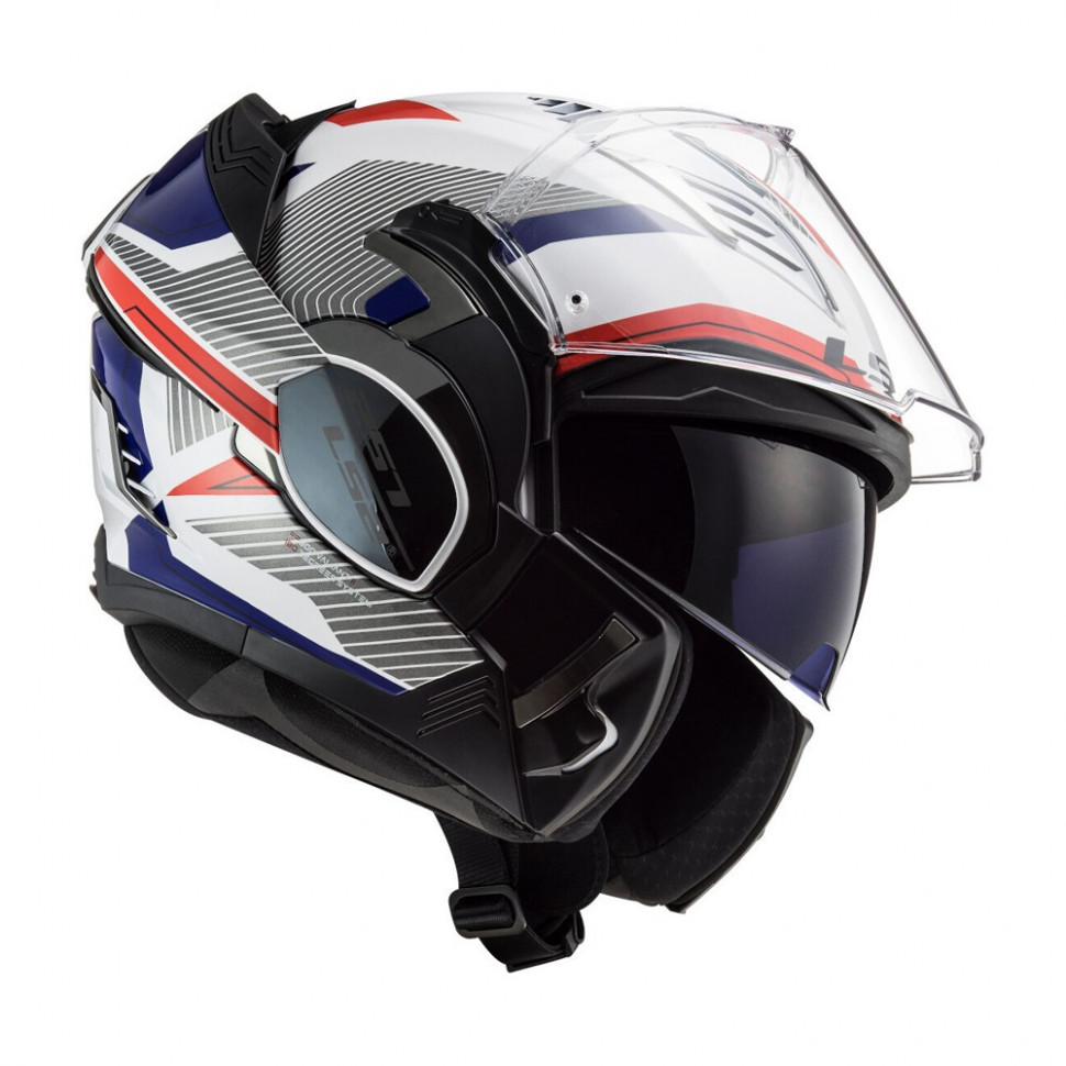 Мотошлем LS2 FF900 Valiant II Revo White Red Blue
