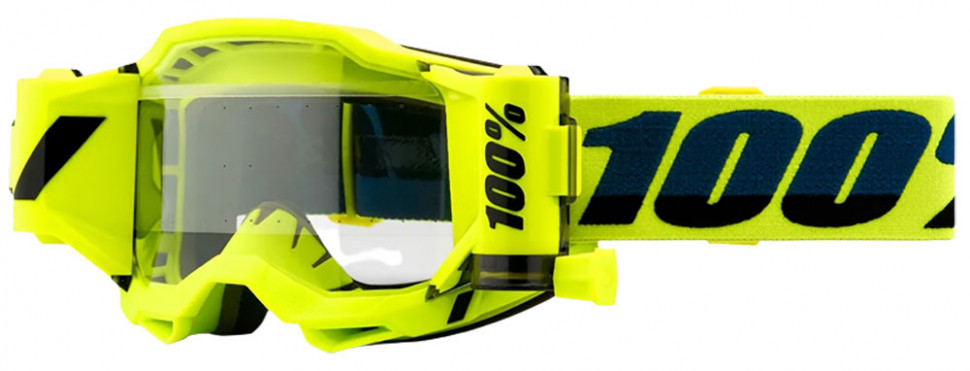 Мото окуляри 100% Accuri 2 Forecast Goggle Fluo Yellow Clear Lens Roll-Off (50221-901-04)