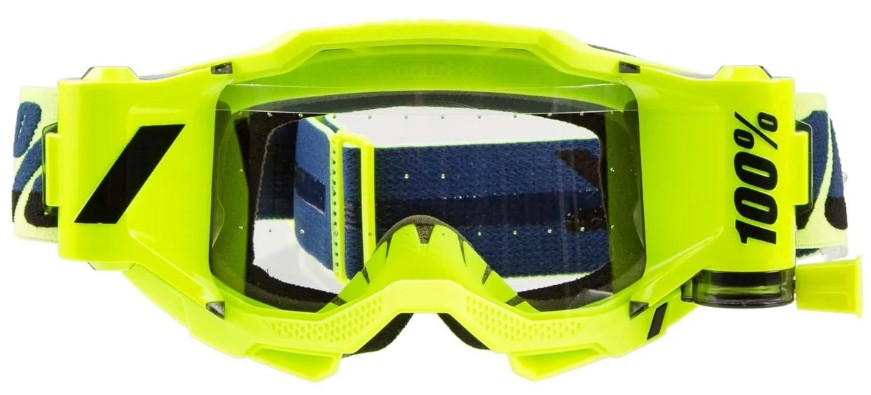 Мото очки 100% Accuri 2 Forecast Goggle Fluo Yellow Clear Lens Roll-Off (50221-901-04)