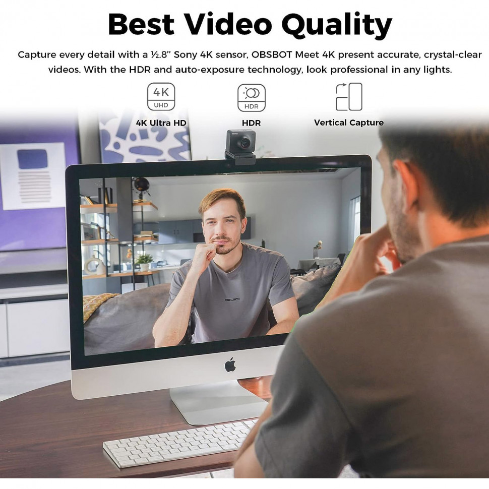 Умная веб-камера OBSBOT Meet-4K (OBSBOT-MEET4K)