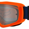 Мото очки FOX Main II Stray Goggle Flo Orange Clear Lens (25834-824-OS)