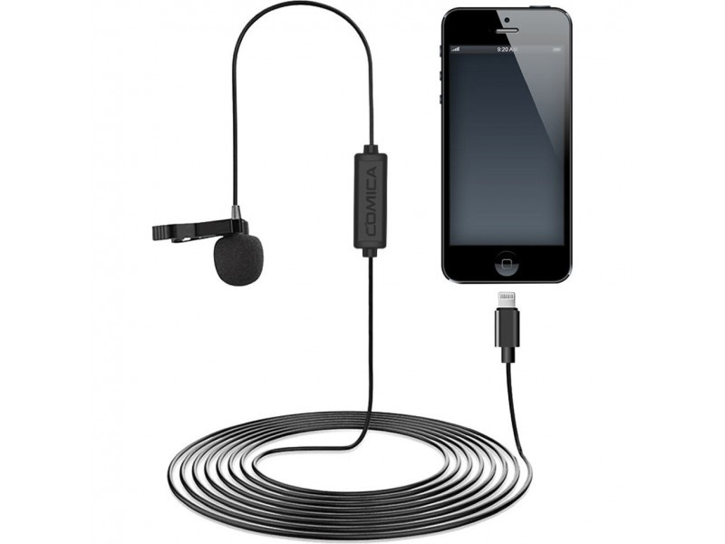 Петличный микрофон Comica CVM-V01SP (MI) 2.5m for IOS with Lightning